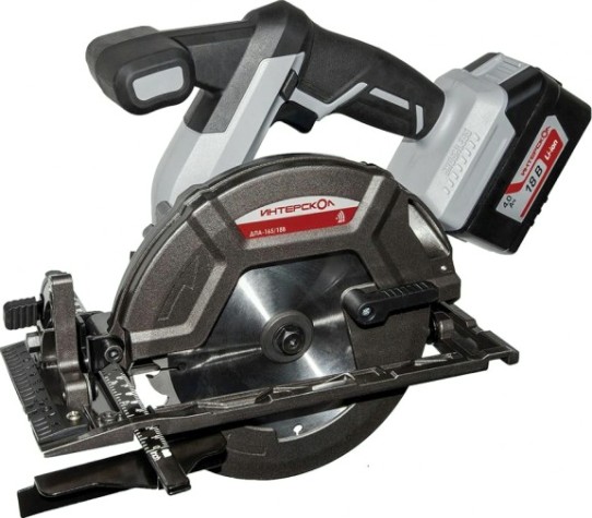Пила циркулярная аккумуляторная ИНТЕРСКОЛ ДПА-165/18В (1х4.0 Ач) [577.4.1.70]