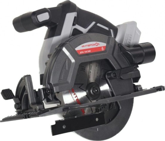 Пила циркулярная аккумуляторная ИНТЕРСКОЛ ДПА-165/36В без АКБ и ЗУ [817.0.0.70]