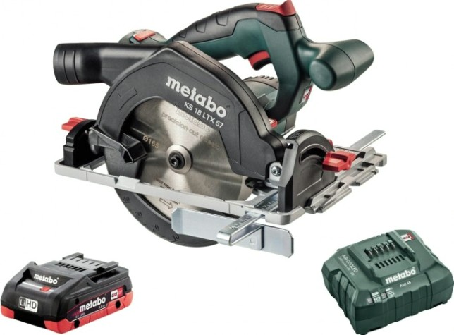Пила циркулярная аккумуляторная METABO KS 18 LTX57 1х4.0 Ач [Т0348] 1х3,5 Ач, ЗУ