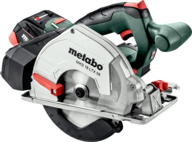 Пила циркулярная аккумуляторная METABO MKS 18 LTX 58 2х5,5 LiHD по металлу [600771700]