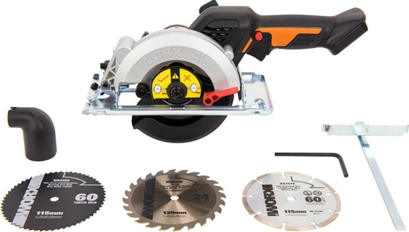 Пила циркулярная аккумуляторная Worx WX531.9 worxsaw без АКБ и ЗУ мини-пила, бесщеточная [WX531.9]