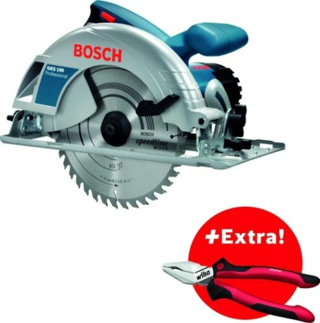 Пила циркулярная сетевая BOSCH GKS 190 [0615990K33] Пассатижи Wiha
