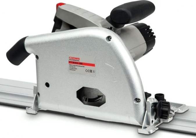 Пила циркулярная сетевая Crown CT15134-165 (с направляющей шиной) [CT15134-165 (222143)]