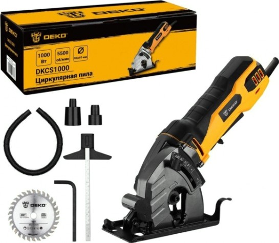Пила циркулярная сетевая DEKO DKCS1000 [063-4201]