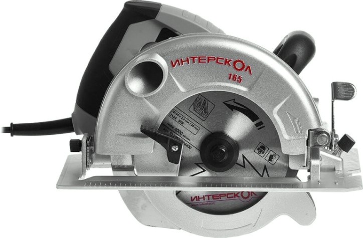 Пила циркулярная сетевая ИНТЕРСКОЛ ДП-165/1200 [96.1.0.00]