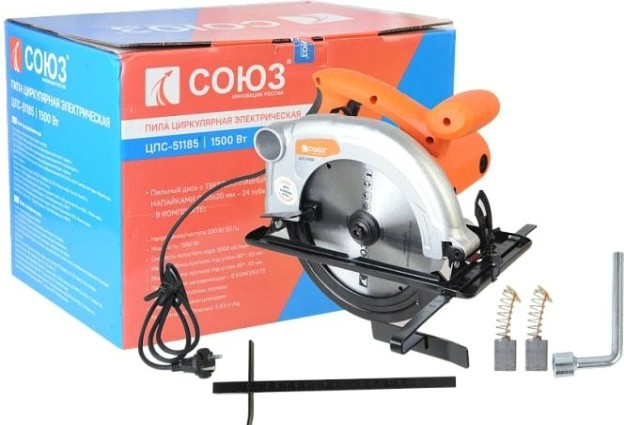 Пила циркулярная сетевая СОЮЗ ЦПС-51185