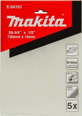 Пила кольцевая по металлу MAKITA E-04101 Bi-Metal 730х13x14Т, 5 шт.