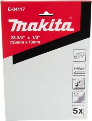 Пила кольцевая по металлу MAKITA E-04117 Bi-Metal 730х13x18Т, 5 шт.