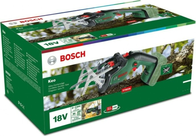 Пила сабельная аккумуляторная BOSCH Кео 18 Li без АКБ и ЗУ [0600861A01]