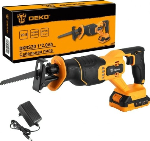 Пила сабельная аккумуляторная DEKO DKRS20 [063-4206]