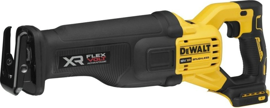 Пила сабельная аккумуляторная DeWALT DCS 386 NT FLEXVOLT, бесщеточная, без АКБ и ЗУ [DCS386NT-XJ]