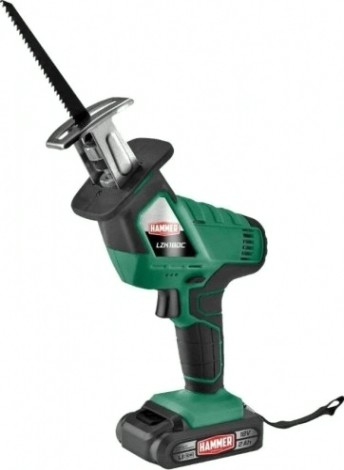 Пила сабельная аккумуляторная Hammer LZK18DC 2x2Ah Li-ion в кейсе [216-027]