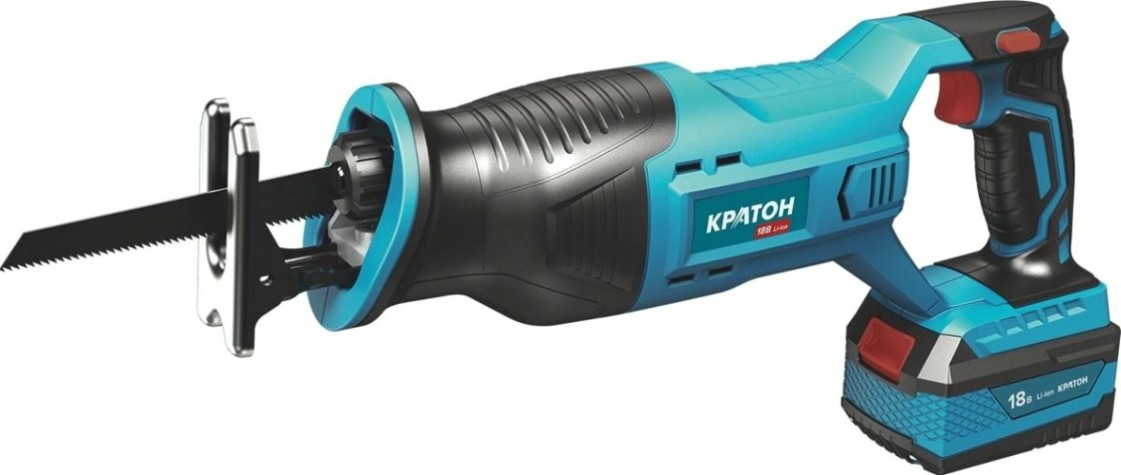 Пила сабельная аккумуляторная КРАТОН RS18DC-115-OFA SET АКБ 4,0 А.ч; ЗУ [3 11 01 088]