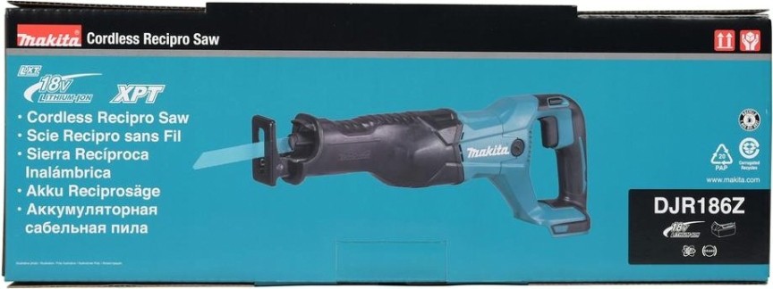 Пила сабельная аккумуляторная MAKITA DJR 186 Z без АКБ и З/У [DJR186Z]