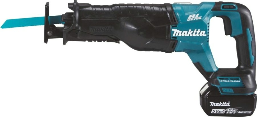Пила сабельная аккумуляторная MAKITA DJR 187 RTE с бесщеточным двигателем [DJR187RTE]
