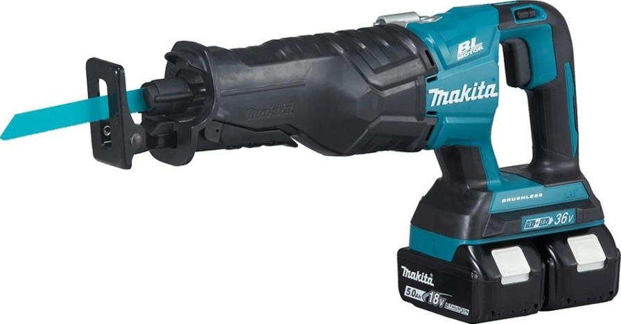 Пила сабельная аккумуляторная MAKITA DJR 360 RM 2 с бесщеточным двигателем [DJR360RM2]