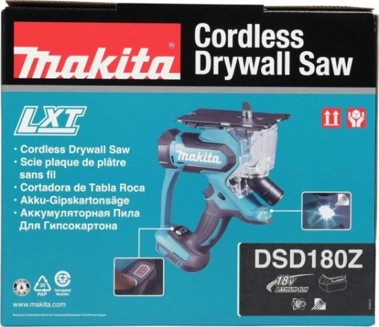 Пила сабельная аккумуляторная MAKITA DSD180 Z для гипсокартона без АКБ и З/У [DSD180Z]