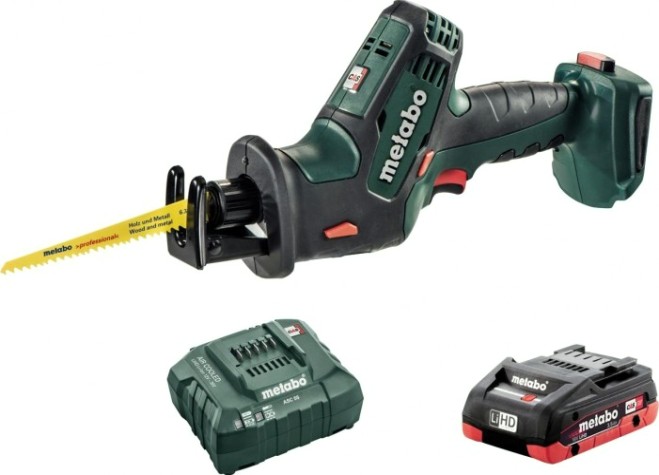 Пила сабельная аккумуляторная METABO SSE 18 LTX (1 х 4.0 Ач) Compact [Т0334]