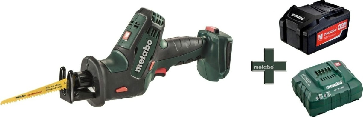 Пила сабельная аккумуляторная METABO SSE 18 LTX (1 х 4.0 Ач) Compact [T03340]
