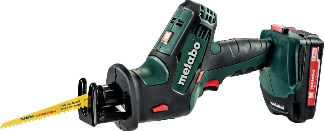 Пила сабельная аккумуляторная METABO SSE 18 LTX Compact 2х2,0 Ач [602266500]
