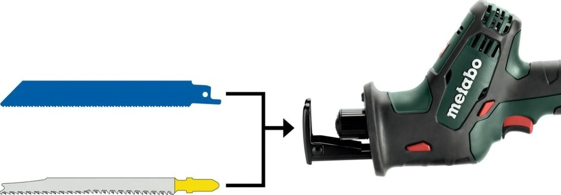 Пила сабельная аккумуляторная METABO SSE 18 LTX Compact 2х2,0 Ач [602266500]