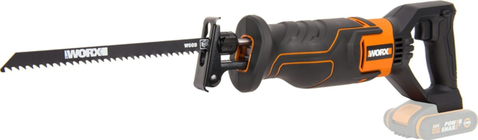 Пила сабельная аккумуляторная Worx WX500.9 без АКБ и ЗУ [WX500.9]