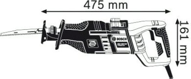 Пила сабельная сетевая BOSCH GSA 1300 PCE [060164E200] Кейс