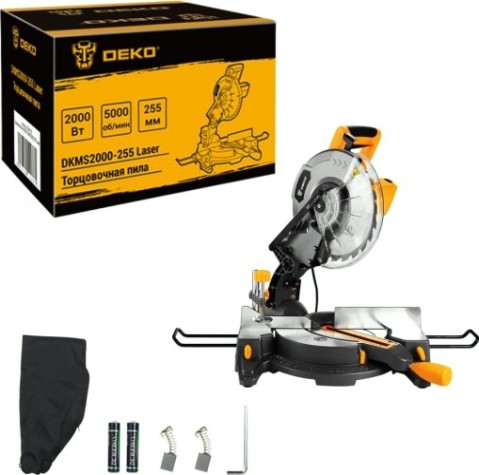 Пила торцовочная сетевая DEKO DKMS2000-255 laser [063-4315]