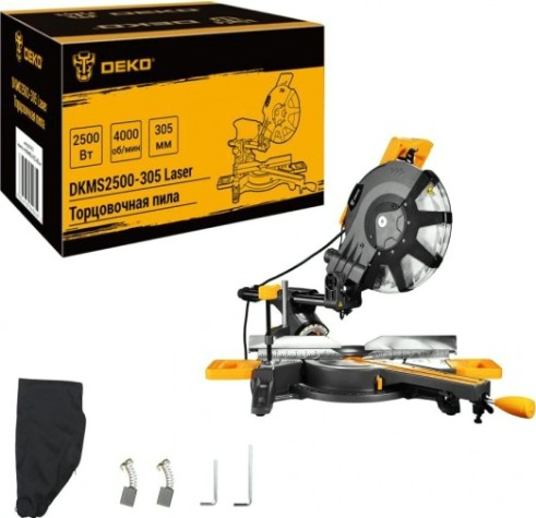 Пила торцовочная сетевая DEKO DKMS2500-305 Laser [063-4316]