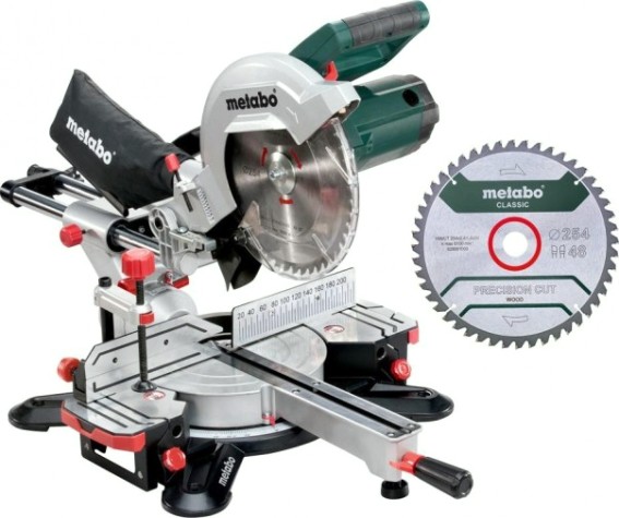 Пила торцовочная сетевая METABO KGS 254 M [690828000]