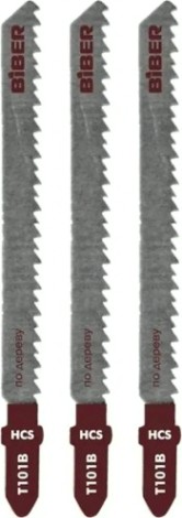 Пилки по дереву Biber 85272 Т101В 74/2,7мм, чистый рез (3шт.) [тов-120515]