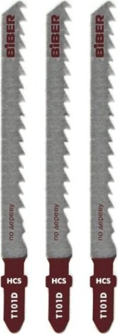 Пилки по дереву Biber 85275 Т101D 74/4мм, чистый рез (3шт.) [тов-120518]