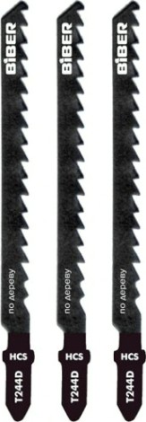 Пилки по дереву Biber 85282 T244D 74/4мм, быстрый рез (3шт.) [тов-120525]