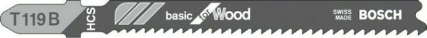 Пилки по дереву BOSCH T119В (5шт.) [2608630037]