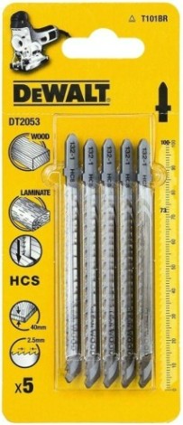 Пилки по дереву DeWALT HCS T101BR 100х73х40 мм (5шт) DT2053 [DT2053-QZ]