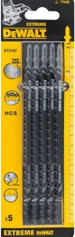 Пилки по дереву DeWALT HCS T144D 180х155х4.0Х120 мм (5 шт) DT2167 [DT2167-QZ]