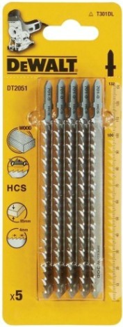 Пилки по дереву DeWALT HCS T301DL 132х100х4.0х85мм (5 шт) DT2051-QZ [DT2051-QZ]