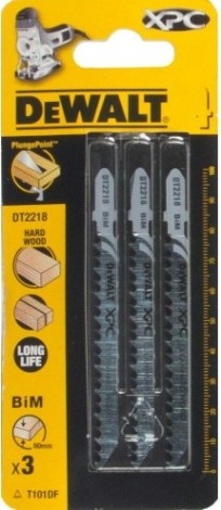 Пилки по дереву DeWALT XPC T101DF 100х75х4.0х60мм (3 шт) DT2218-QZ [DT2218-QZ]