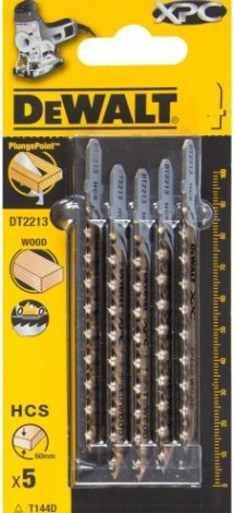 Пилки по дереву DeWALT XPC T144D 100х75х4.0х60мм (5 шт) DT2213-QZ [DT2213-QZ]