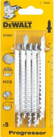 Пилки по дереву DeWALT XPC T234Х 116х91х3.0х65 мм (5 шт) DT2057-QZ [DT2057-QZ]