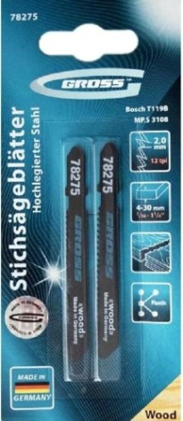 Пилки по дереву GROSS (3108-T119B) 2шт. [78275]