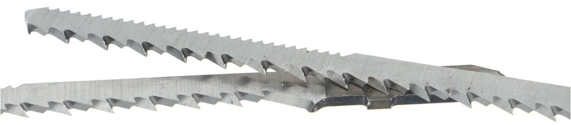 Пилки по дереву KRAFTOOL T101AO фигурный рез, шаг 2,5мм, 75мм, 2 шт. [159514-2,5]