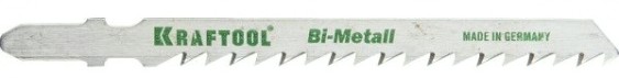 Пилки по дереву KRAFTOOL T144DF быстрый рез, шаг 4мм, 75мм, 2 шт. [159520-4]