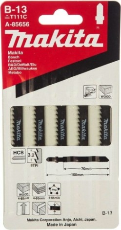 Пилки по дереву MAKITA A-85656 в-13, 5 шт.