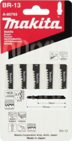 Пилки по дереву MAKITA A-85793 br-13, 5 шт.