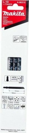 Пилки по дереву MAKITA A-86315 l-10, 5 шт.