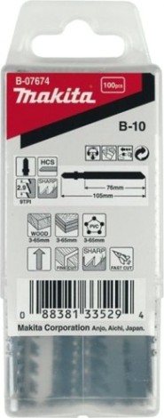 Пилки по дереву MAKITA B-07674 в-10, 100 шт.