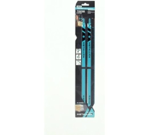 Пилки по дереву METALLICA Optima T225B 250/225мм шаг 2,75мм, HCS грубый рез, 2шт [907689]