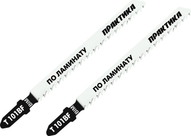 Пилки по дереву ПРАКТИКА T101BF 100х75 мм, чистый рез, BIM по ламинату (2шт.) [034-618]