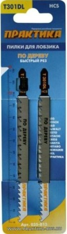 Пилки по дереву ПРАКТИКА T301DL 132х110 мм, hcs (2шт.) [035-813]